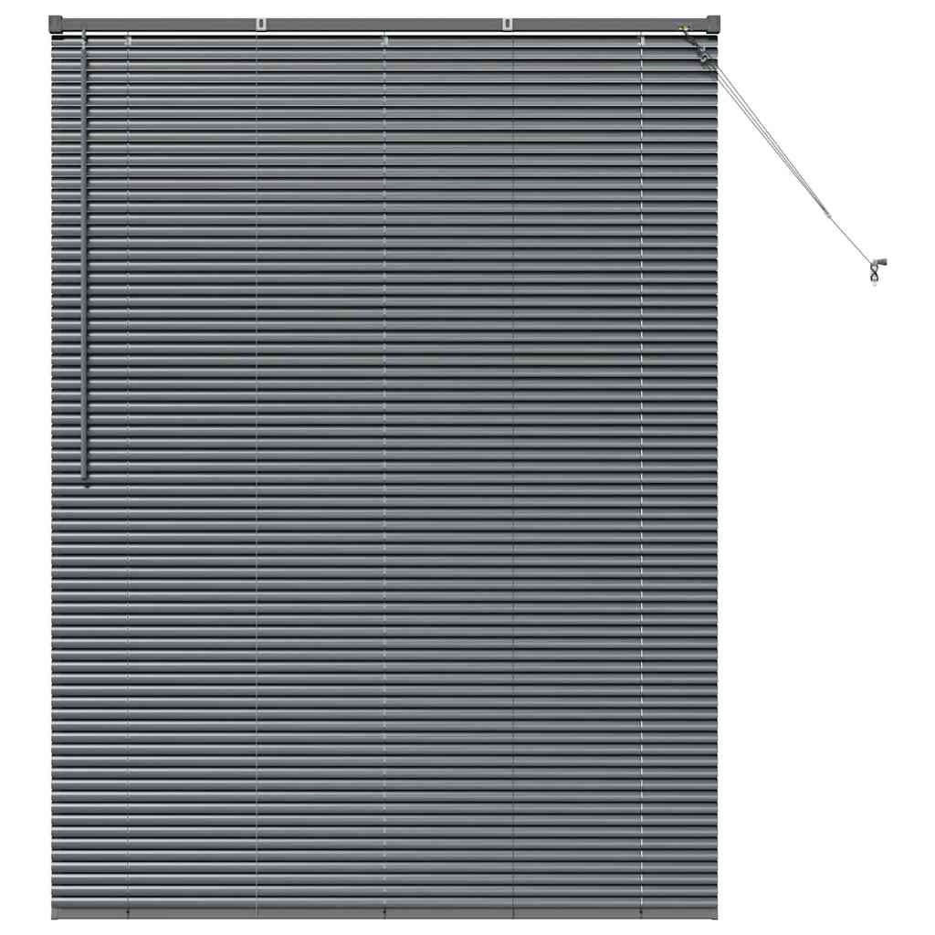 Persienner Mørkegrå 175 x 125 cm Aluminium