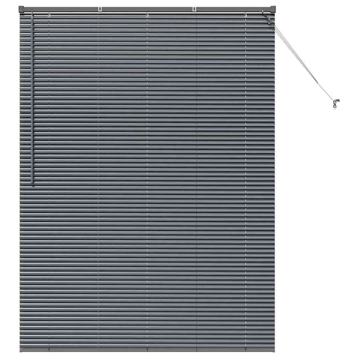 Persienner Mørkegrå 175 x 125 cm Aluminium