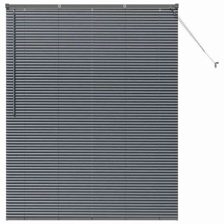 Persienner Mørkegrå 175 x 140 cm Aluminium