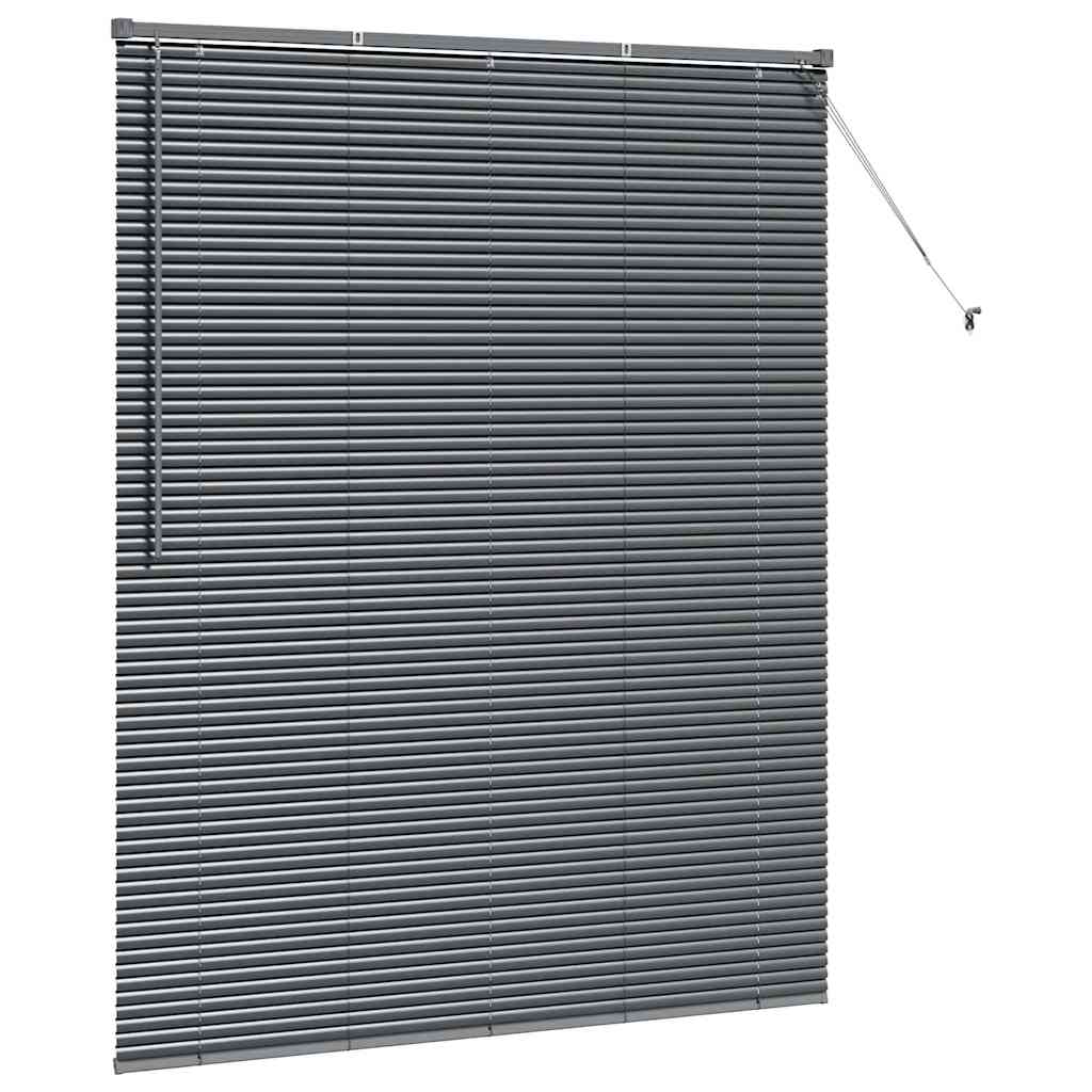 Persienner Mørkegrå 175 x 145 cm Aluminium