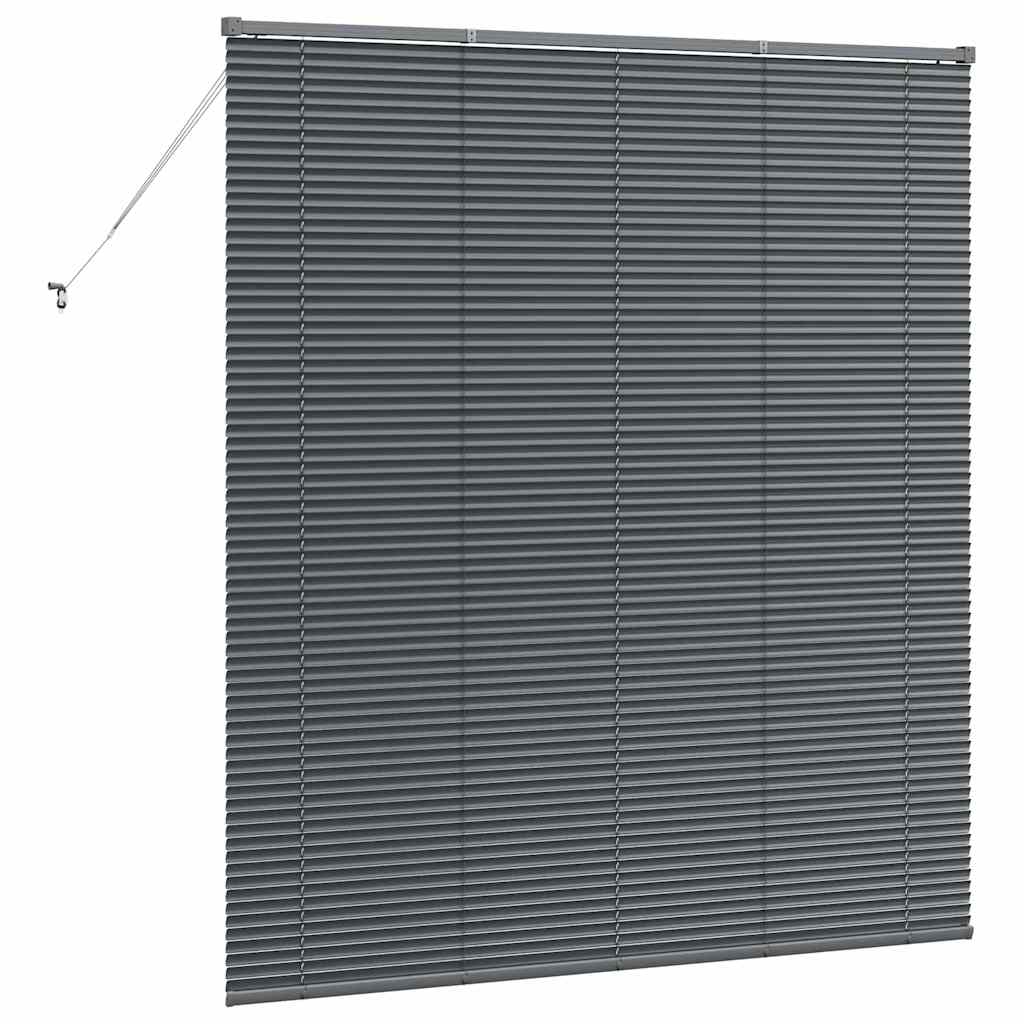 Persienner Mørkegrå 175 x 155 cm Aluminium