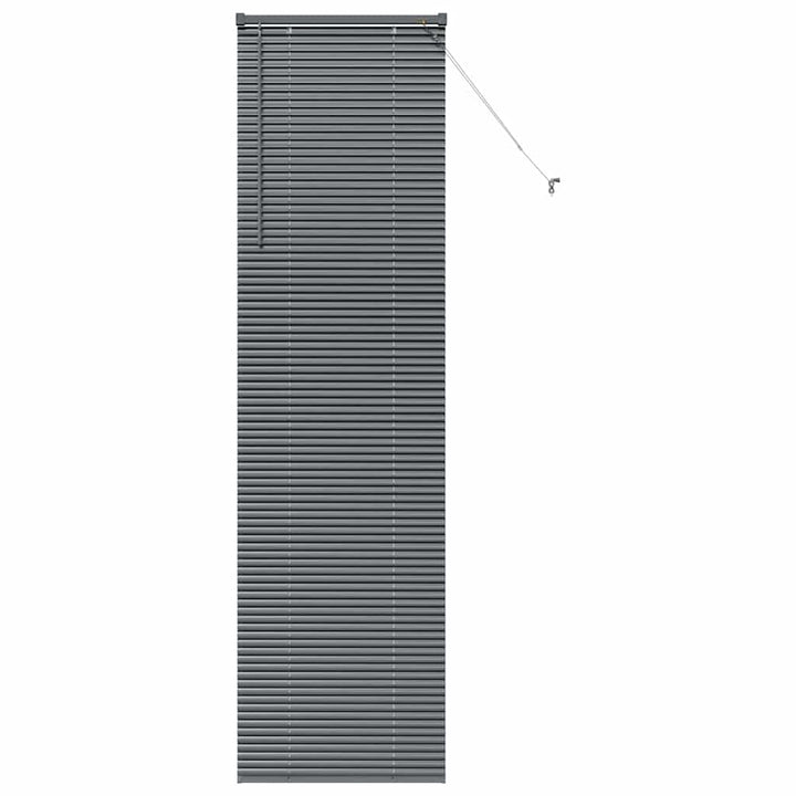 Persienner Mørkegrå 220 x 65 cm Aluminium