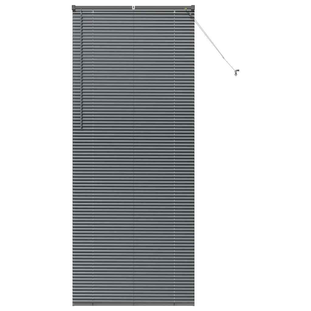 Persienner Mørkegrå 220 x 85 cm Aluminium