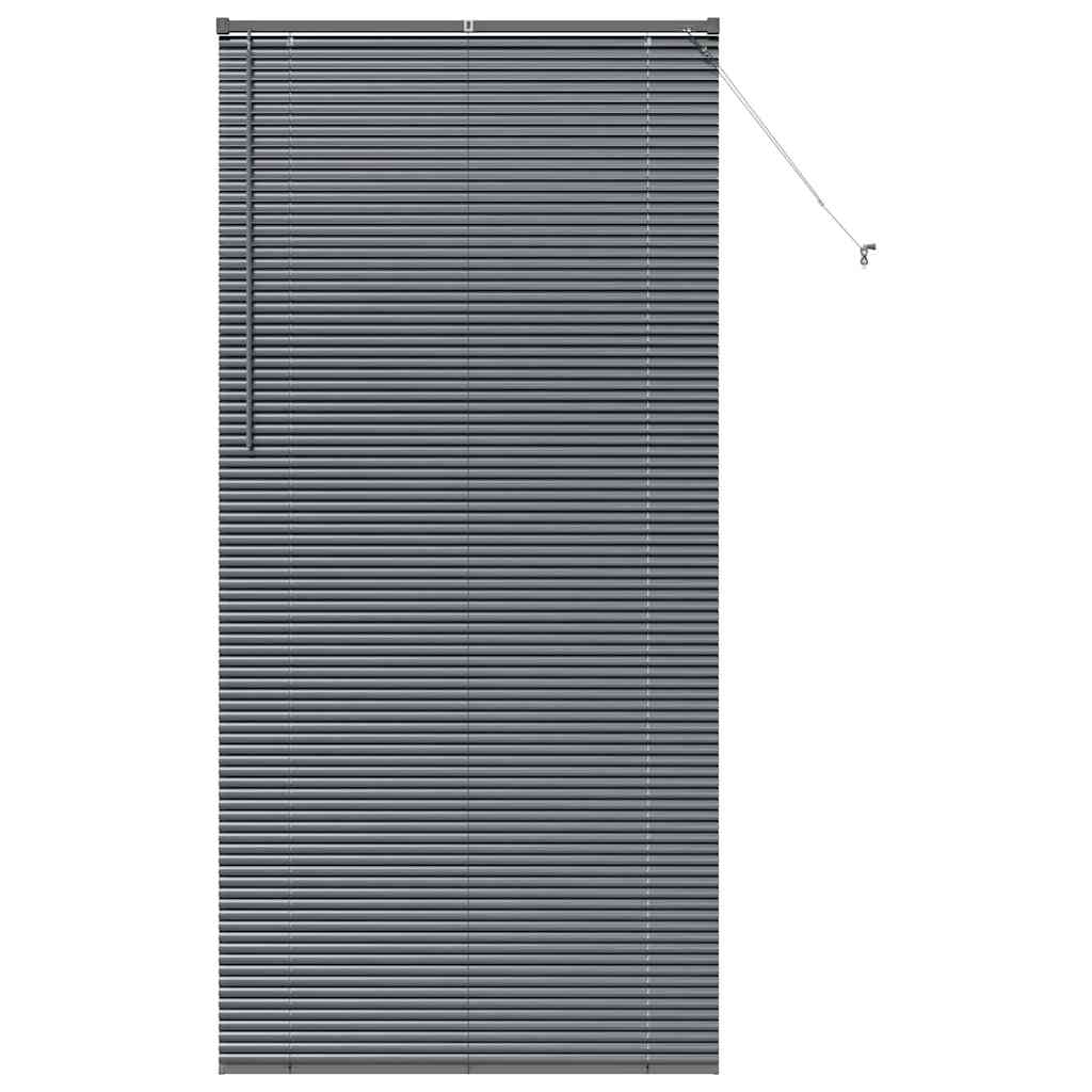 Persienner Mørkegrå 220 x 100 cm Aluminium