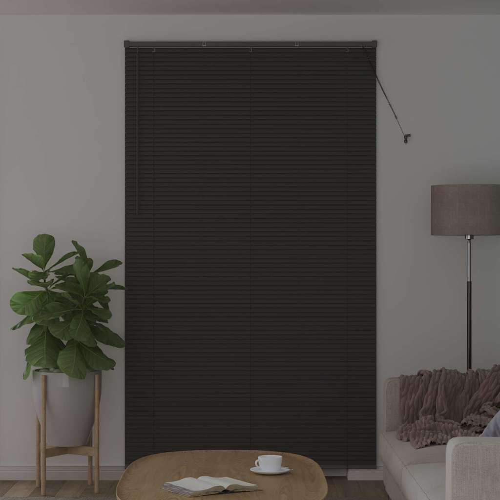 Persienner Mørkegrå 220 x 125 cm Aluminium