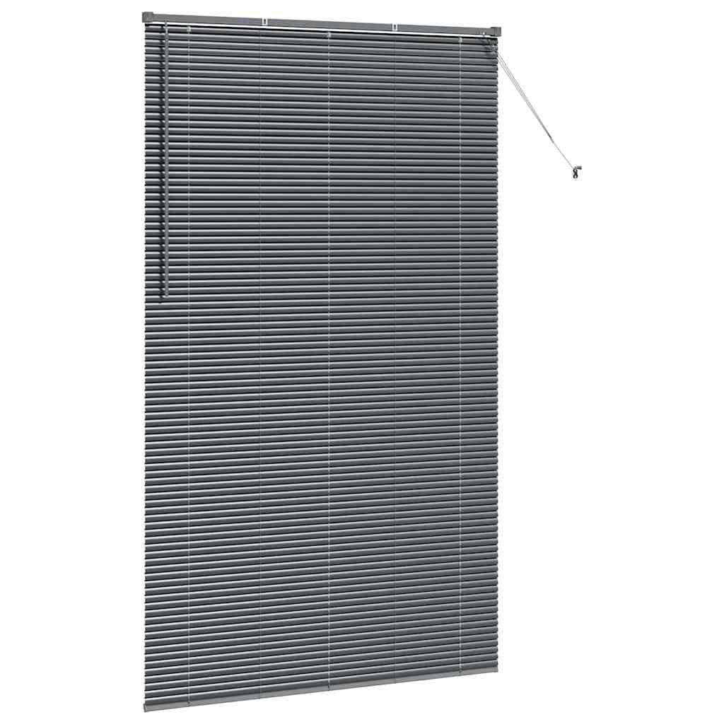 Persienner Mørkegrå 220 x 135 cm Aluminium