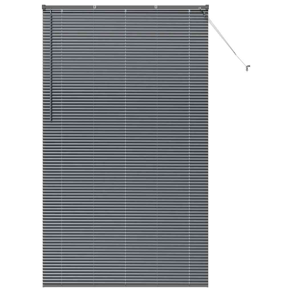 Persienner Mørkegrå 220 x 135 cm Aluminium