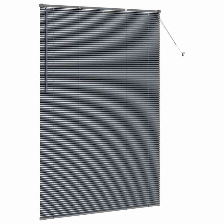 Persienner Mørkegrå 220x150cm Aluminium