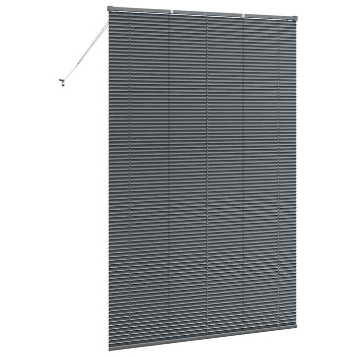 Persienner Mørkegrå 220x150cm Aluminium