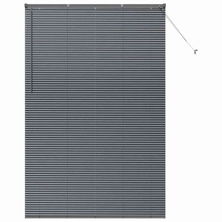 Persienner Mørkegrå 220x150cm Aluminium
