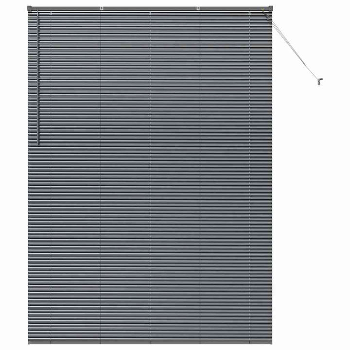 Persienner Mørkegrå 220 x 155 cm Aluminium