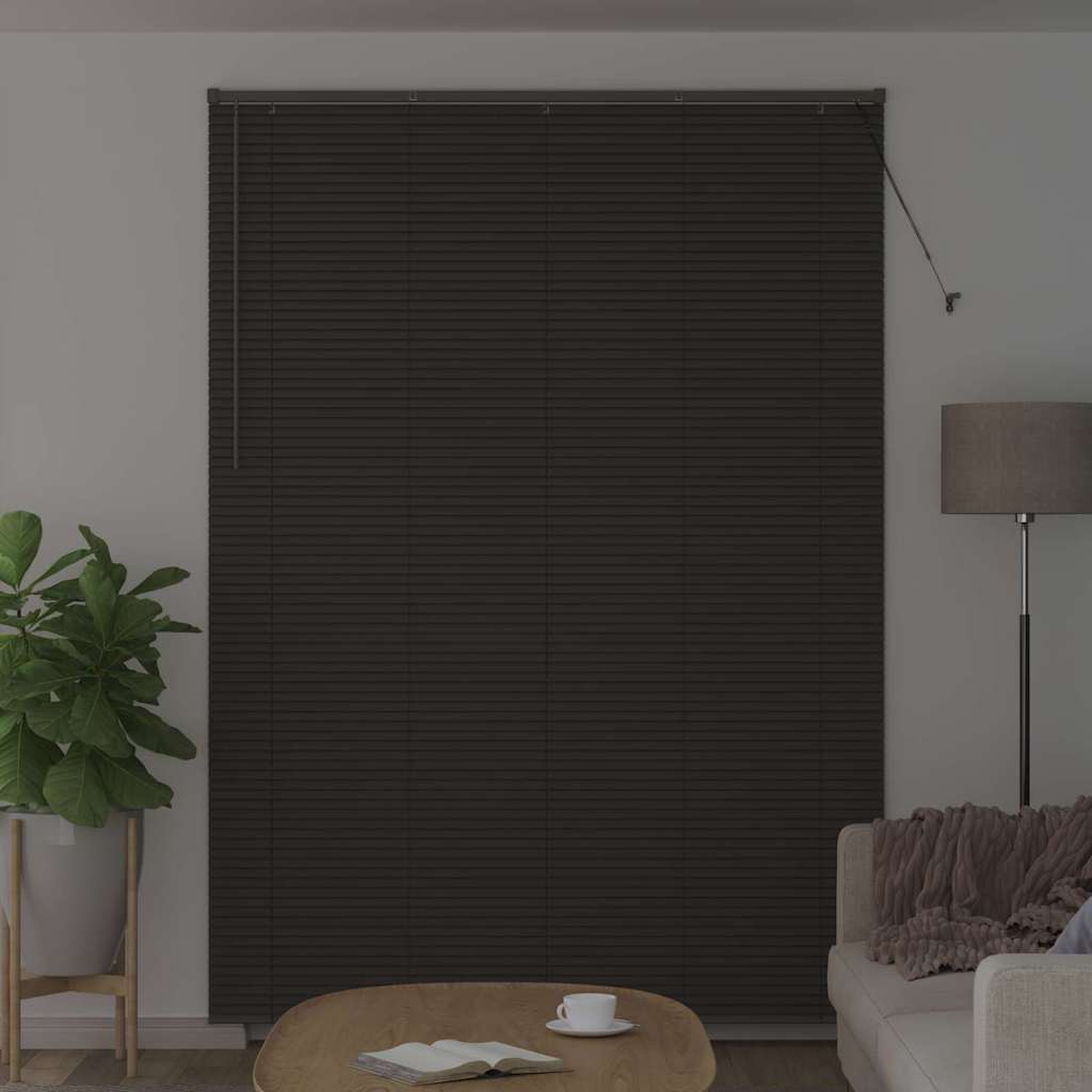 Persienner Mørkegrå 220 x 160 cm Aluminium