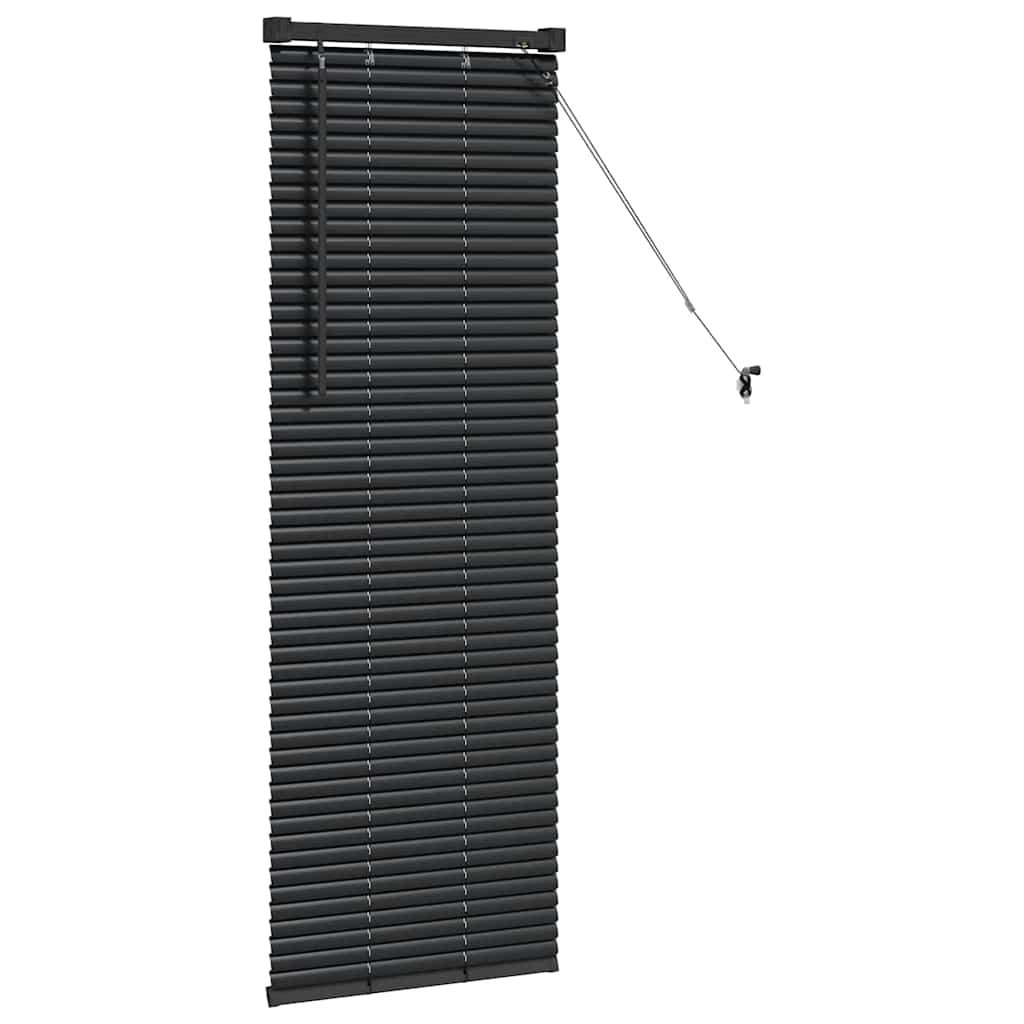 Persienner Sort 130 x 45 cm Aluminium