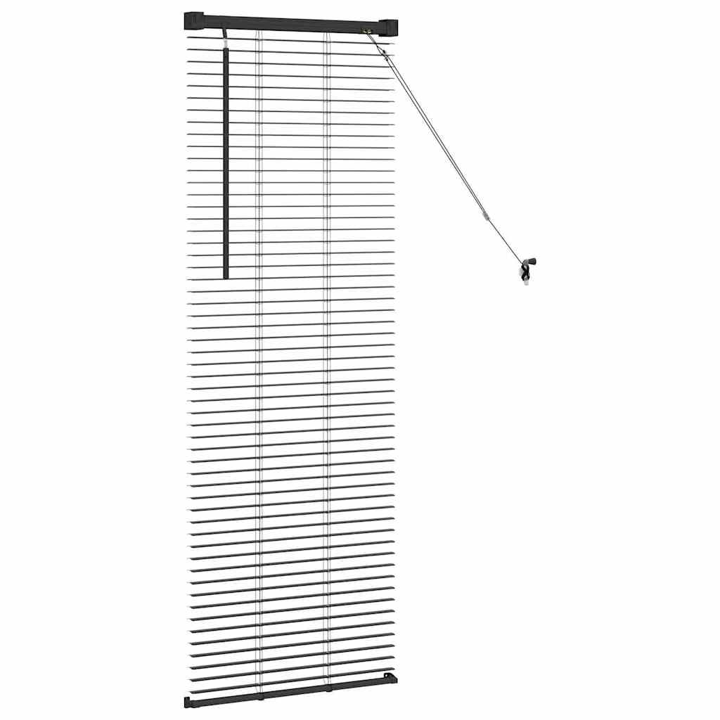 Persienner Sort 130 x 45 cm Aluminium