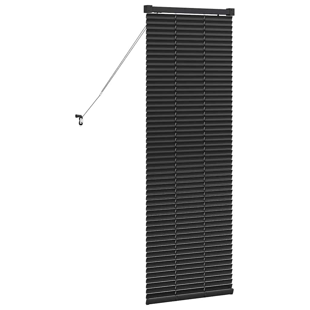 Persienner Sort 130 x 45 cm Aluminium