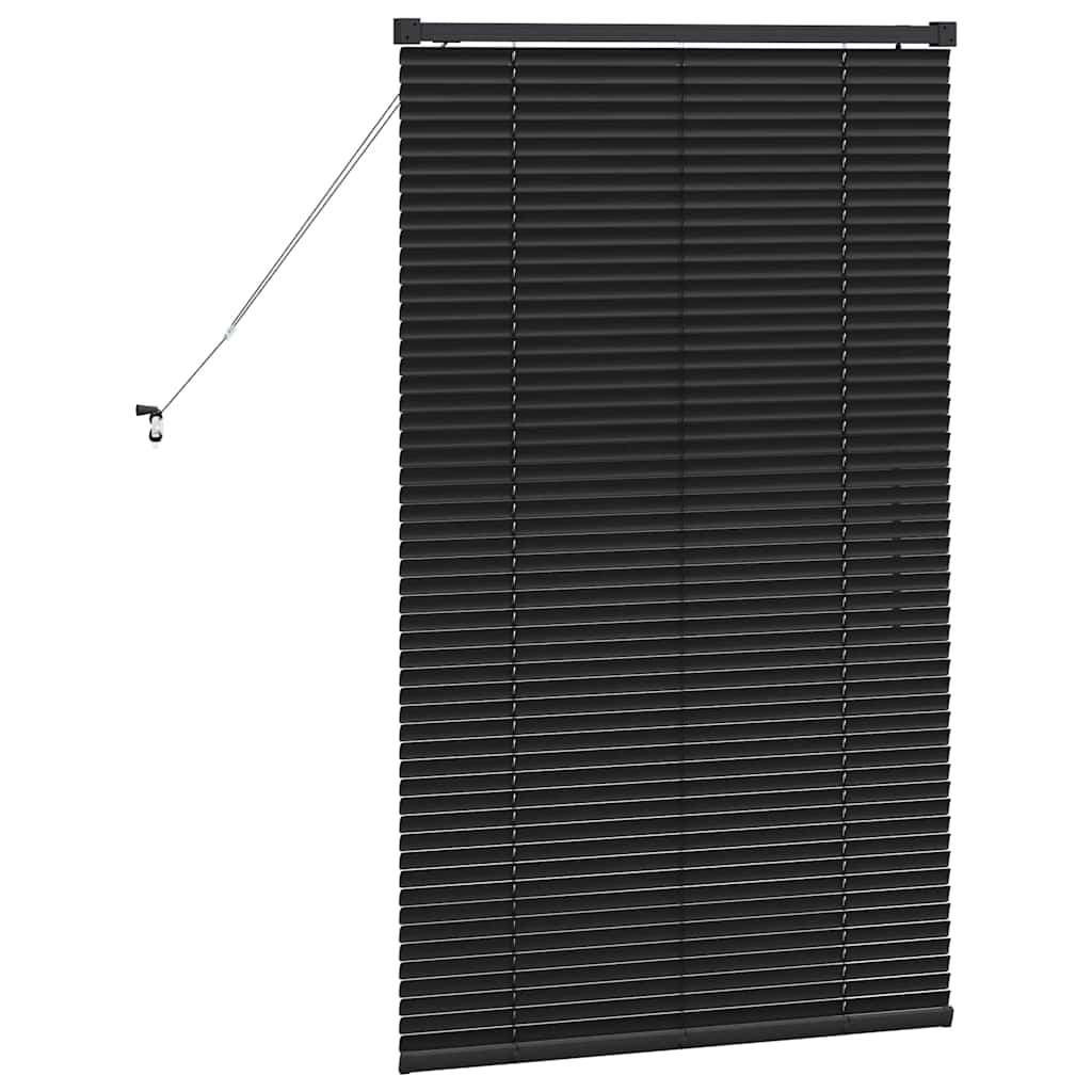 Persienner Sort 130 x 70 cm Aluminium
