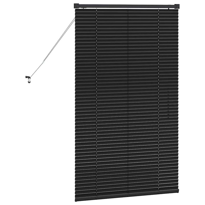 Persienner Sort 130 x 70 cm Aluminium