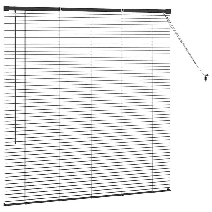 Persienner Sort 130 x 125 cm Aluminium