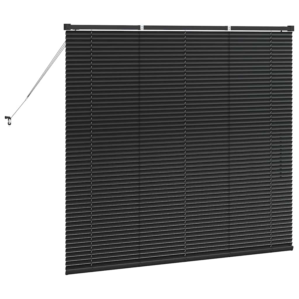 Persienner Sort 130 x 145 cm Aluminium