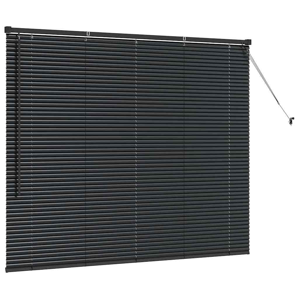 Persienner Sort 130 x 155 cm Aluminium