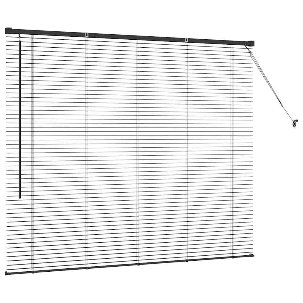 Persienner Sort 130 x 155 cm Aluminium