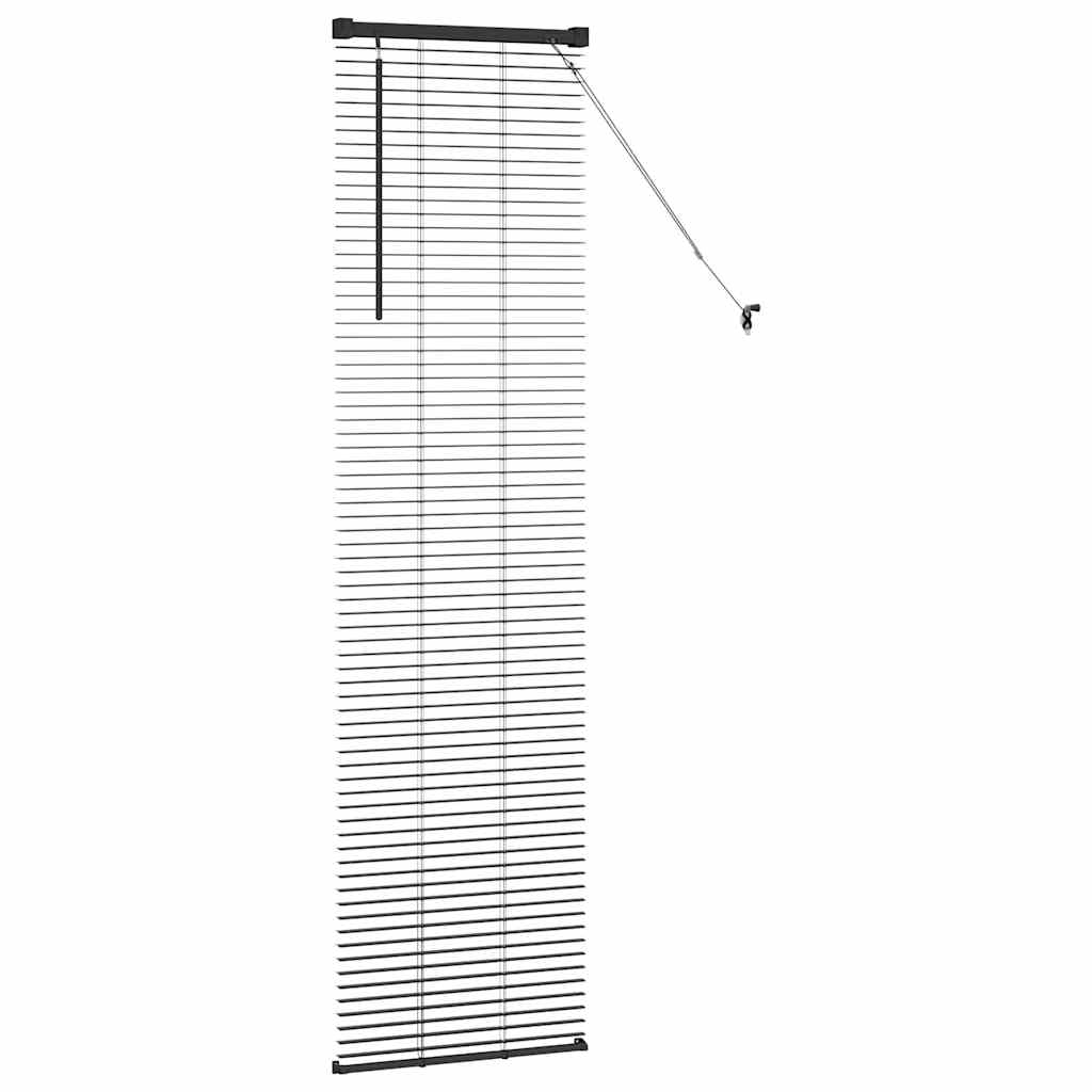 Persienner Sort 175 x 45 cm Aluminium