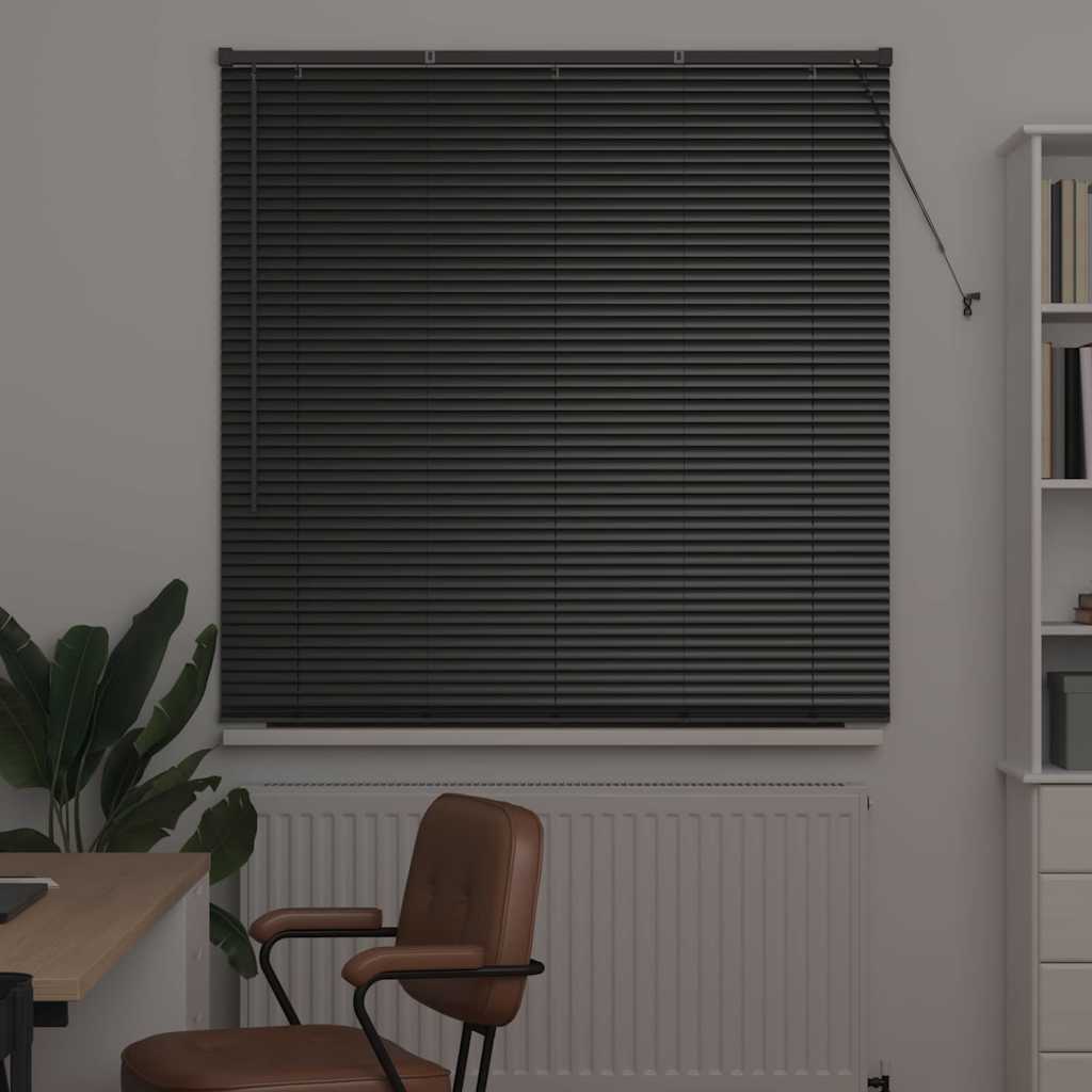 Persienner Sort 175 x 135 cm Aluminium