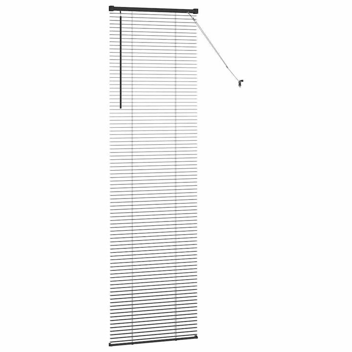 Persienner Sort 220 x 55 cm Aluminium