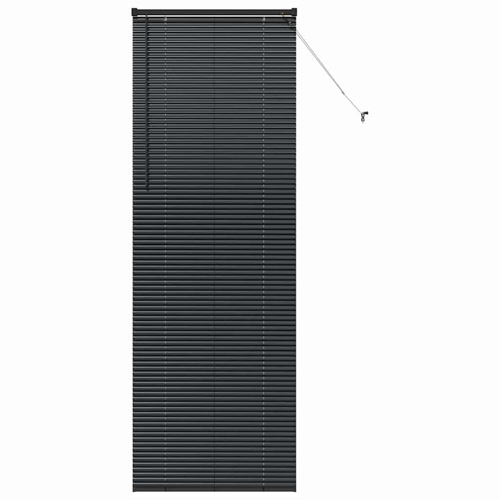 Persienner Sort 220 x 75 cm Aluminium