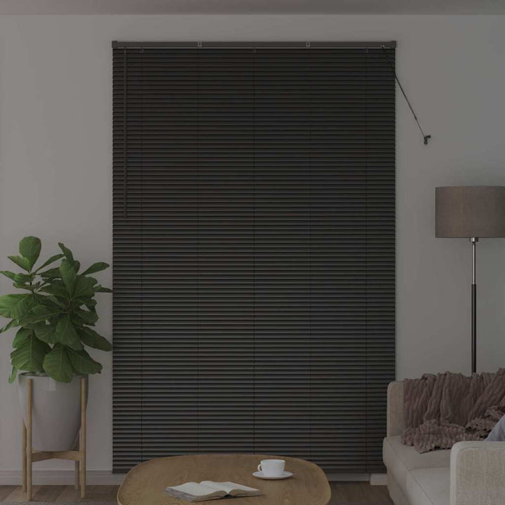 Persienner Sort 220 x 140 cm Aluminium