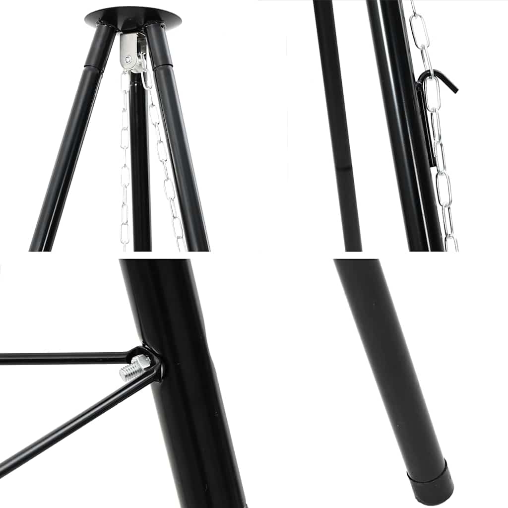 Bål tripod Sort 92 x 92 x 151,5 cm Stål