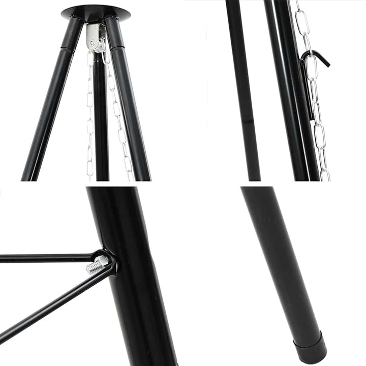 Bål tripod Sort 92 x 92 x 151,5 cm Stål