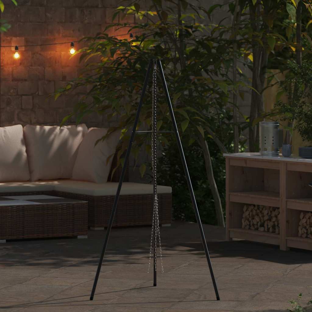 Bål tripod Sort 92 x 92 x 151,5 cm Stål
