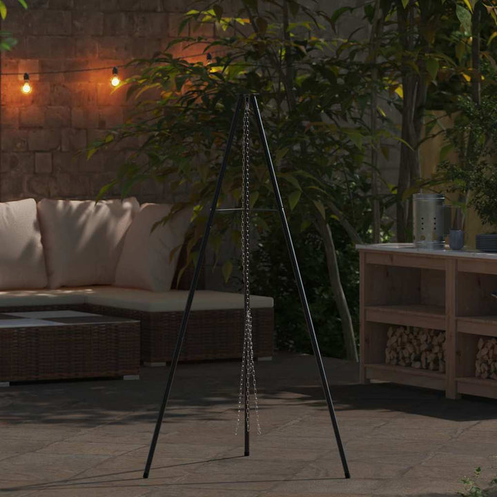 Bål tripod Sort 92 x 92 x 151,5 cm Stål