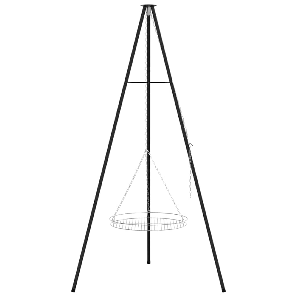 Bål tripod 2 pcs Sort Stål