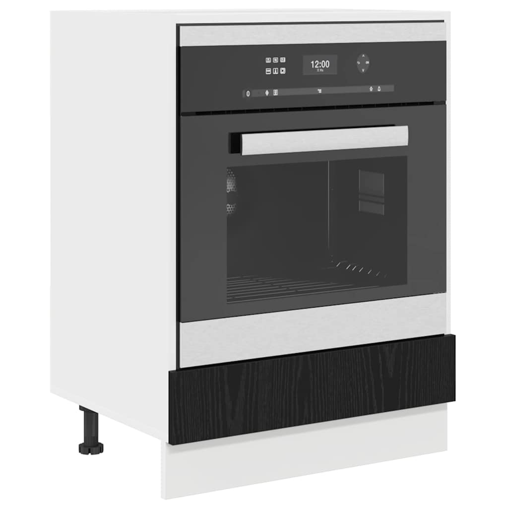 Hængeskab Sort eg 60 x 46 x 81,5 cm Konstrueret træ
