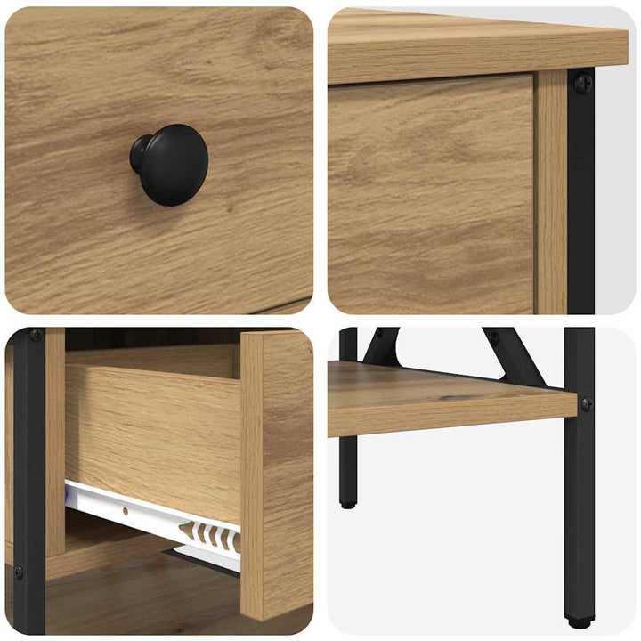 Sengebord 2 stk. artisan eg 40 x 42 x 45 cm