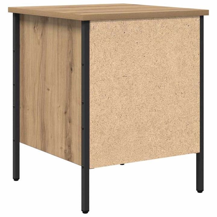 Sengebord artisan eg 40 x 42 x 50 cm Laminat træ og metal