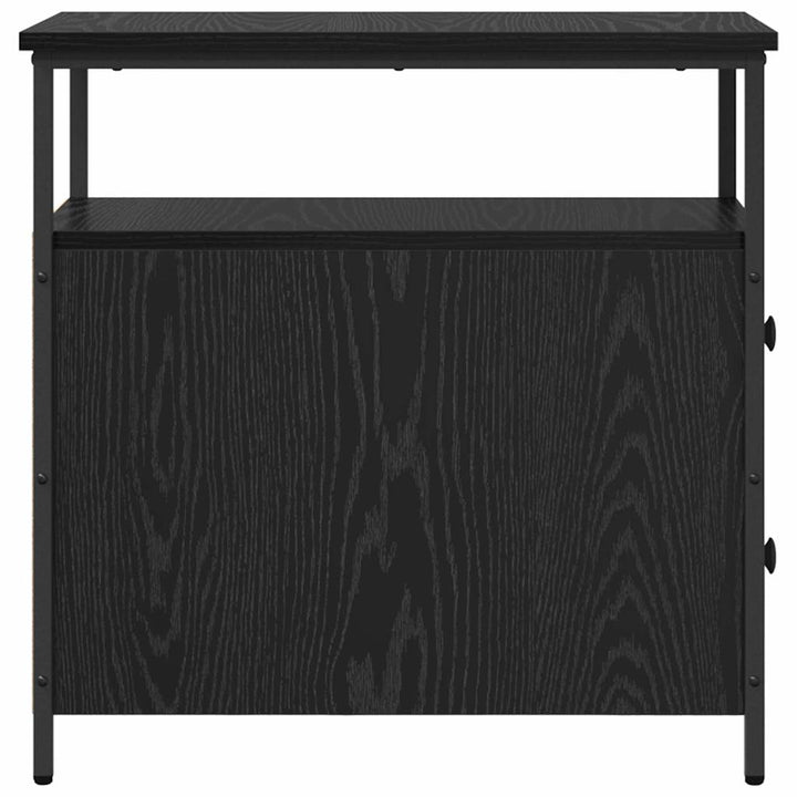 Natskab med skuffe Sort eg 30 x 60 x 60 cm Konstrueret træ