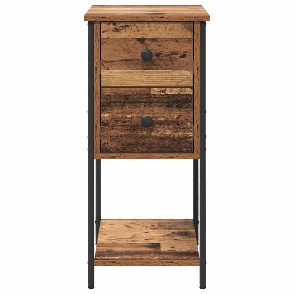 Natskab med skuffe Gammelt træ 32 x 42 x 70 cm Konstrueret træ