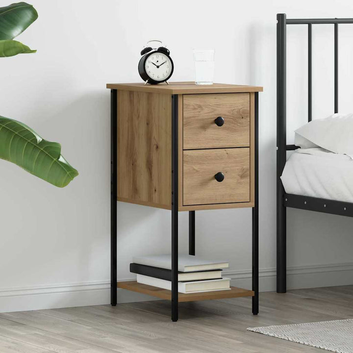 Natskab med skuffe artisan eg 32 x 42 x 70 cm Konstrueret træ