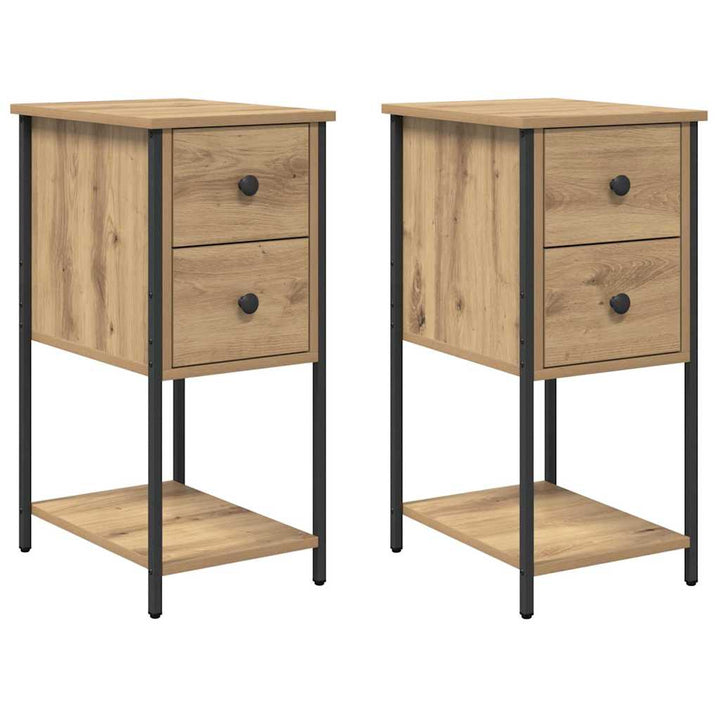 Natskab 2 pcs artisan eg 32 x 42 x 70 cm Konstrueret træ