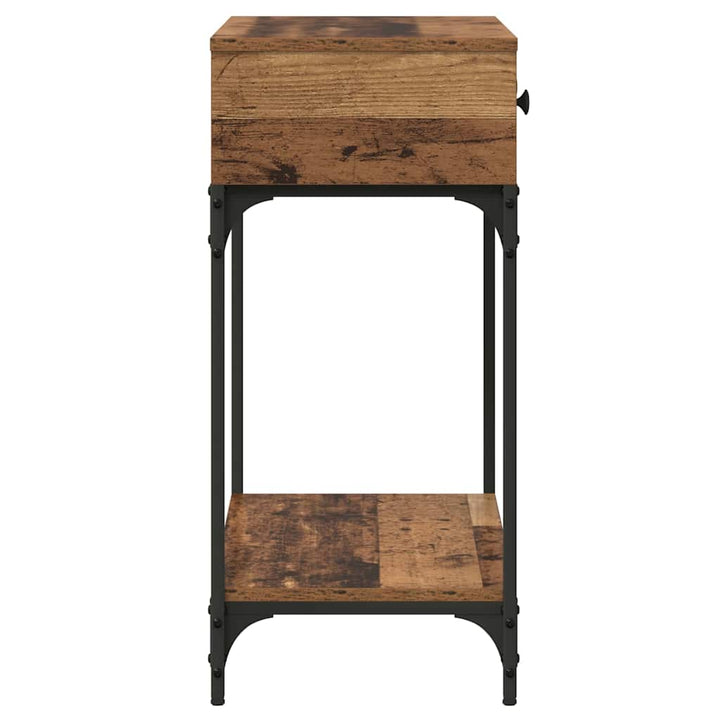 Konsolbord Gammelt træ 75 x 34,5 x 75 cm Konstrueret træ
