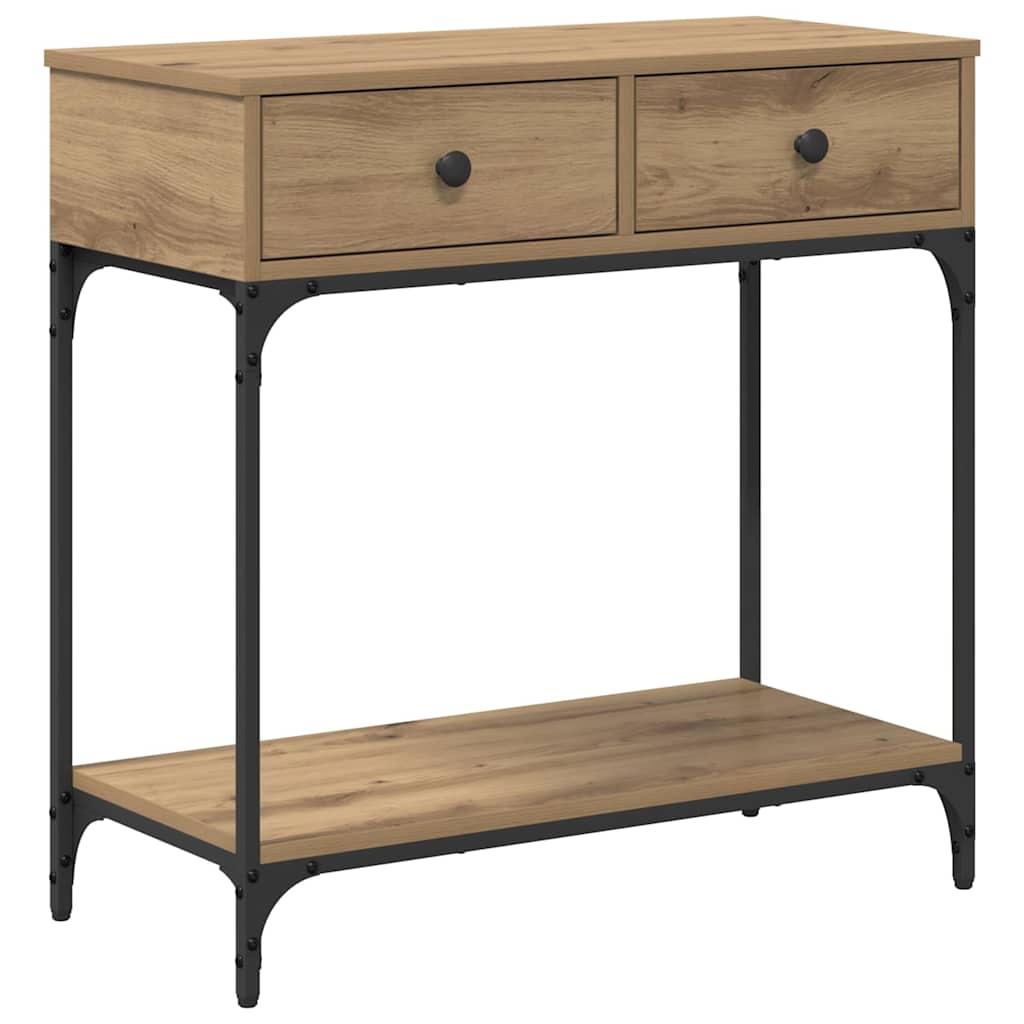 Konsolbord artisan eg 75 x 34,5 x 75 cm Konstrueret træ