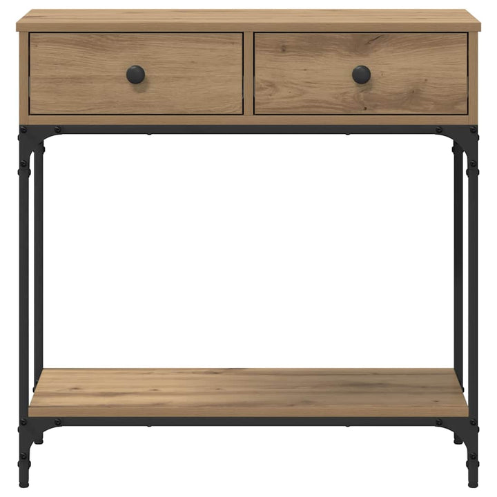 Konsolbord artisan eg 75 x 34,5 x 75 cm Konstrueret træ