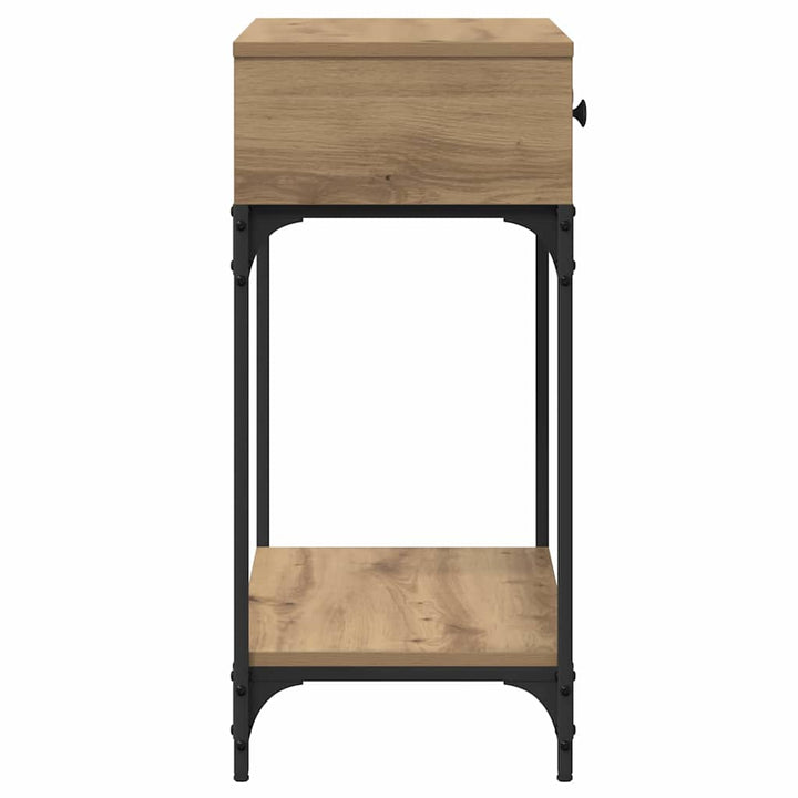 Konsolbord artisan eg 75 x 34,5 x 75 cm Konstrueret træ