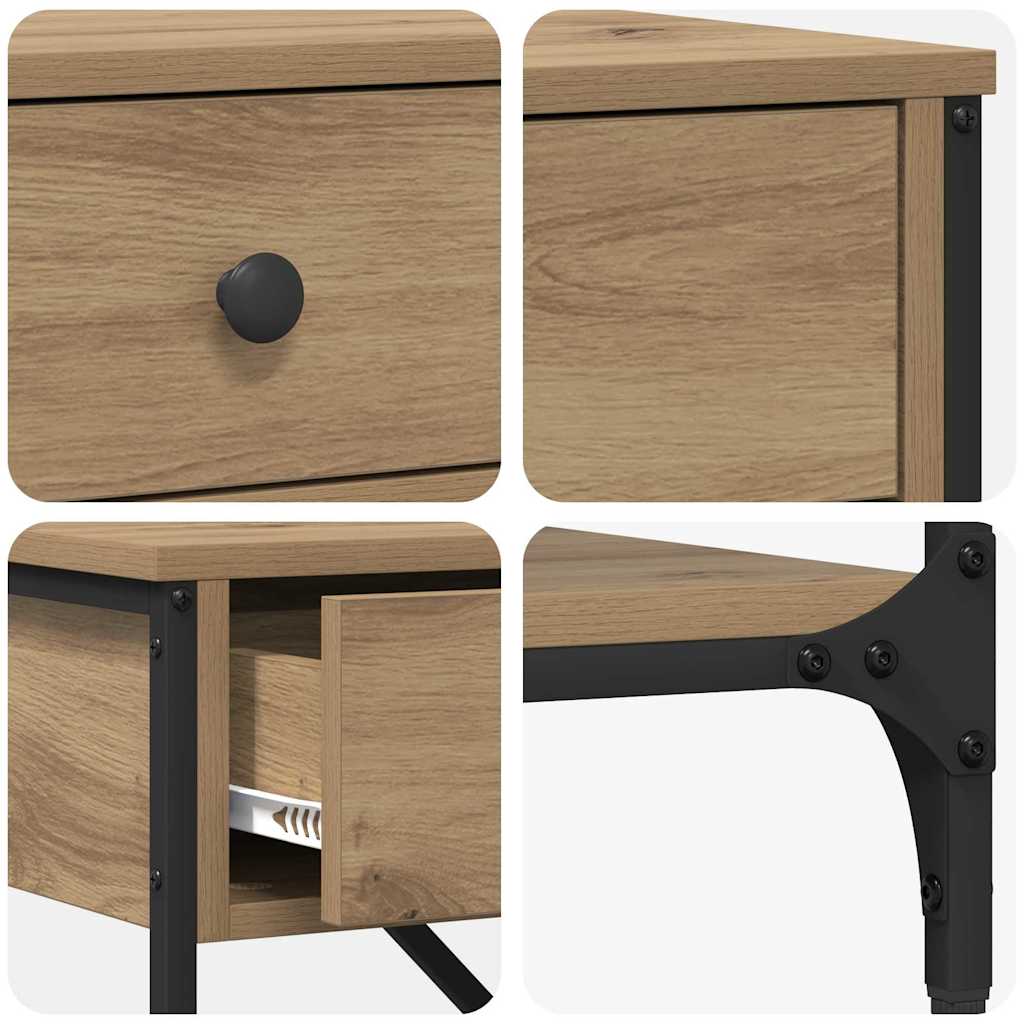 Konsolbord Brun 75 x 34,5 x 75 cm træ