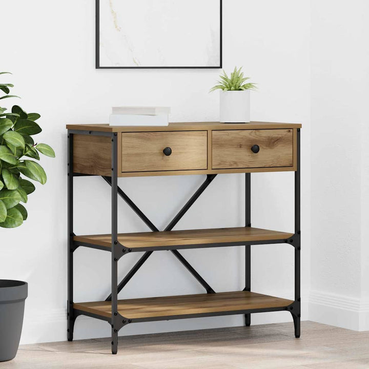 Konsolbord Brun 75 x 34,5 x 75 cm træ