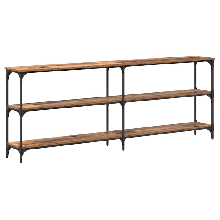 Konsolbord Gammelt træ 200 x 29 x 75 cm Samlet træ og metal