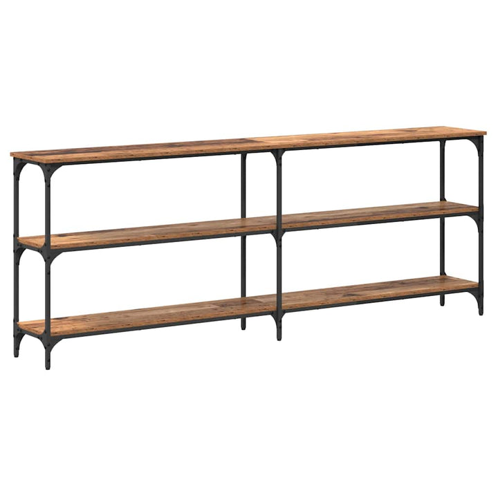 Konsolbord Gammelt træ 200 x 29 x 75 cm Samlet træ og metal